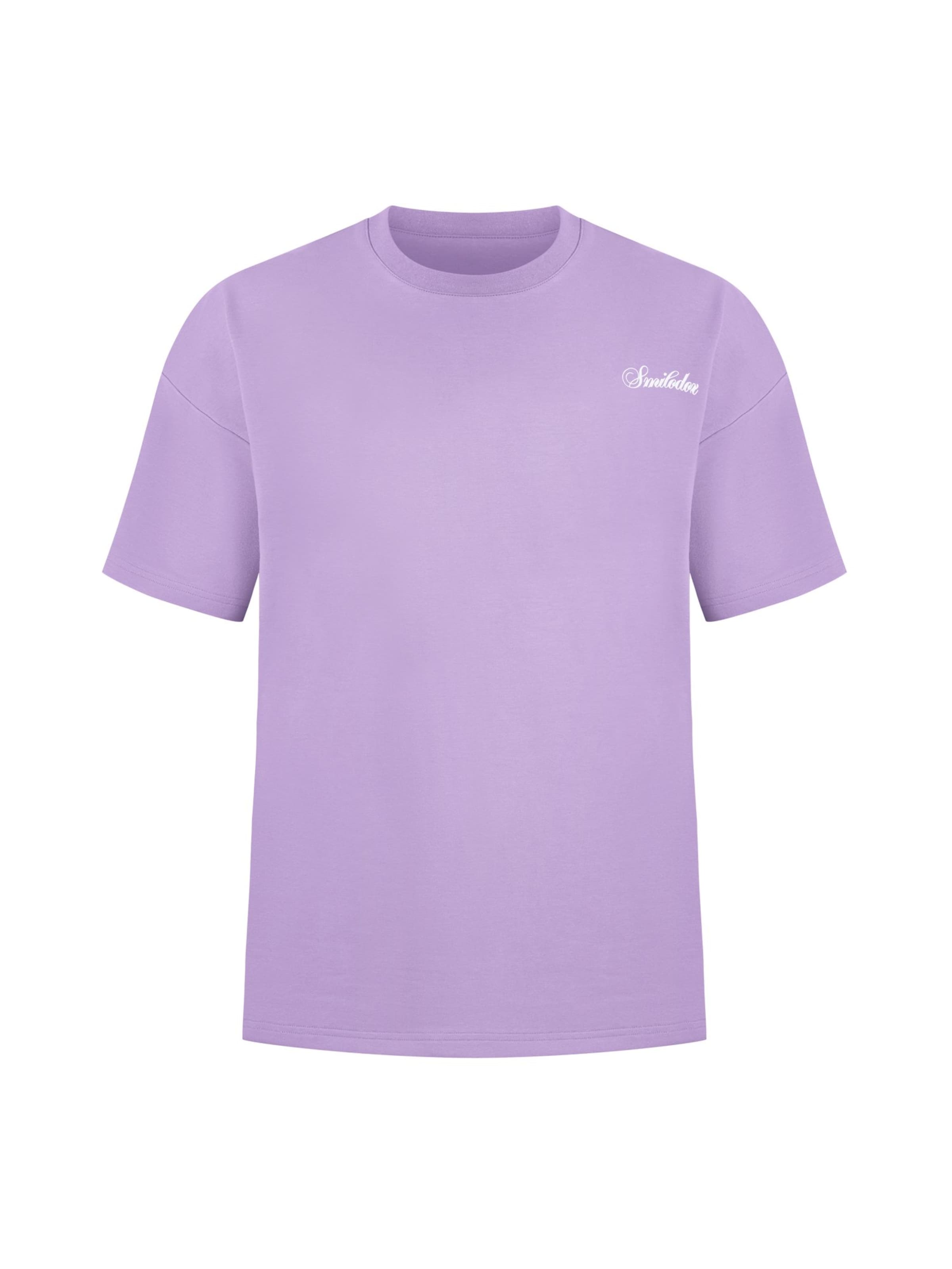 Smilodox Shirt in Lila: voorkant