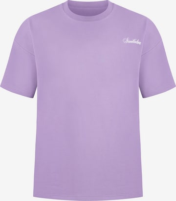 T-shirt Smilodox en violet : devant