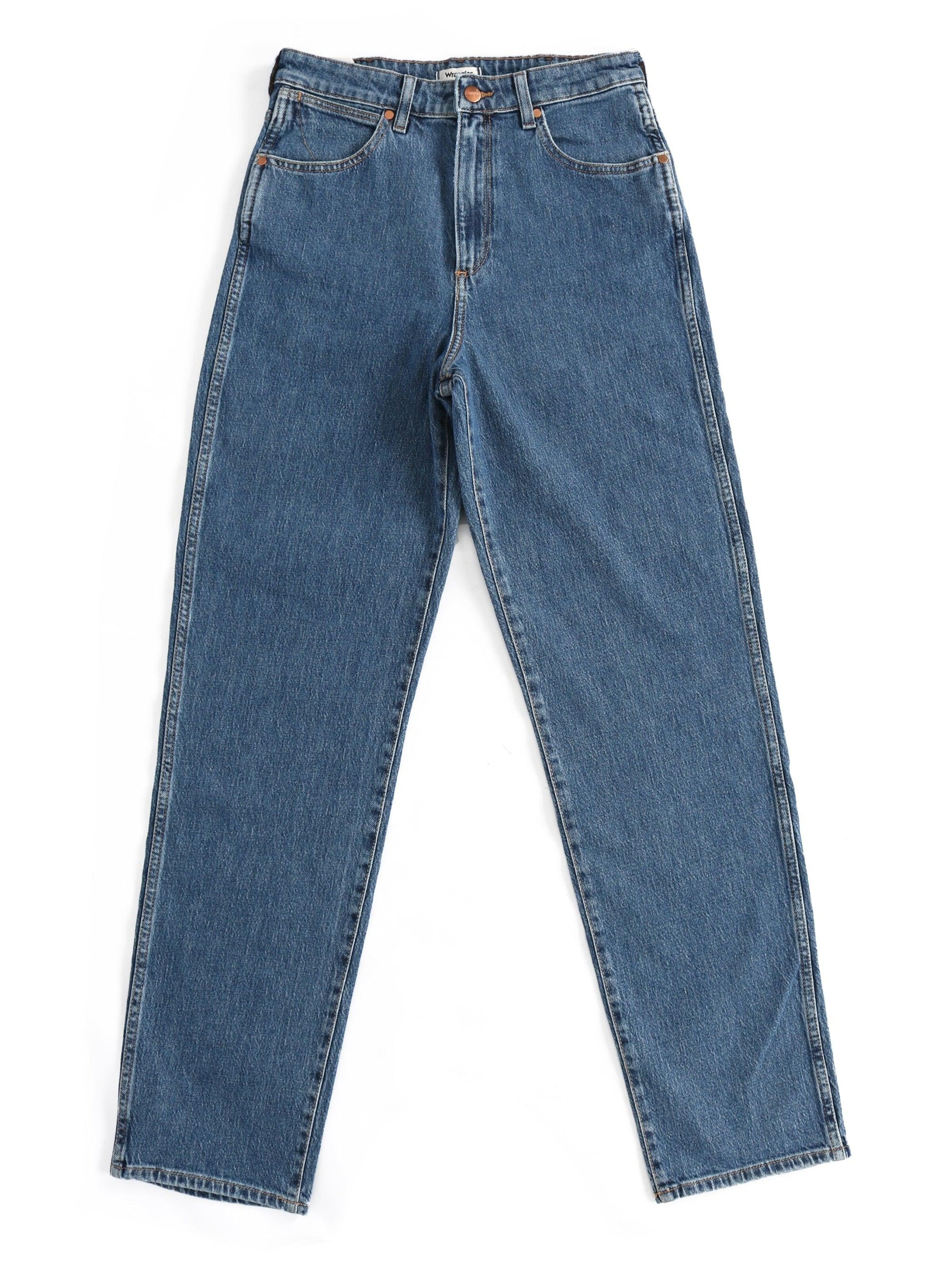 Loosefit Jean 'MOM STRAIGHT WINTER HUE' WRANGLER en bleu