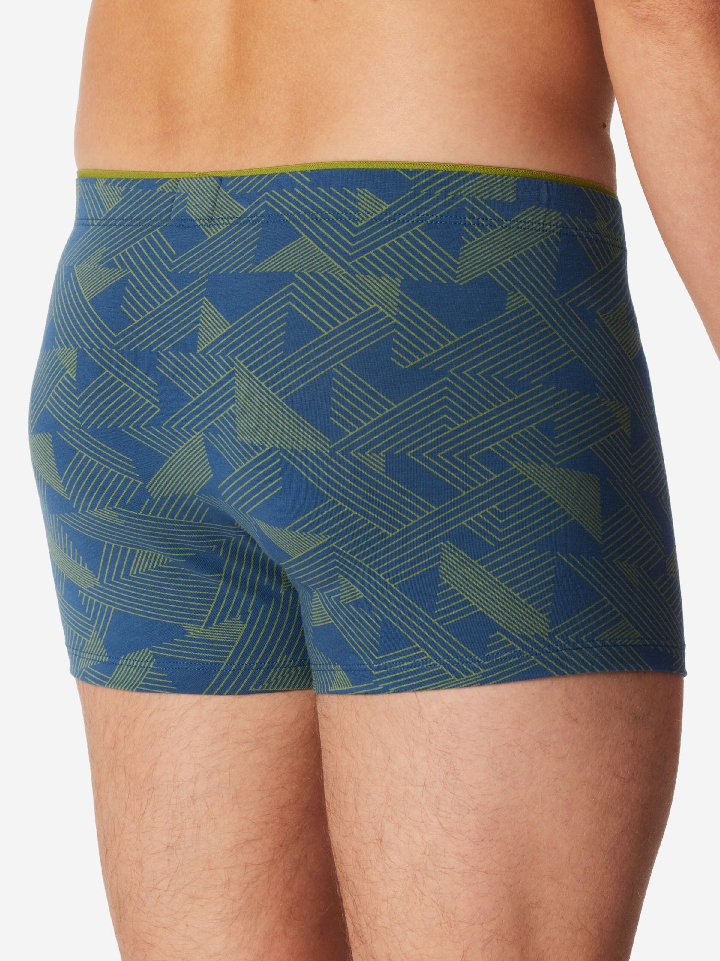 SCHIESSER - Calzoncillo boxer ' Long Life Soft ' en azul
