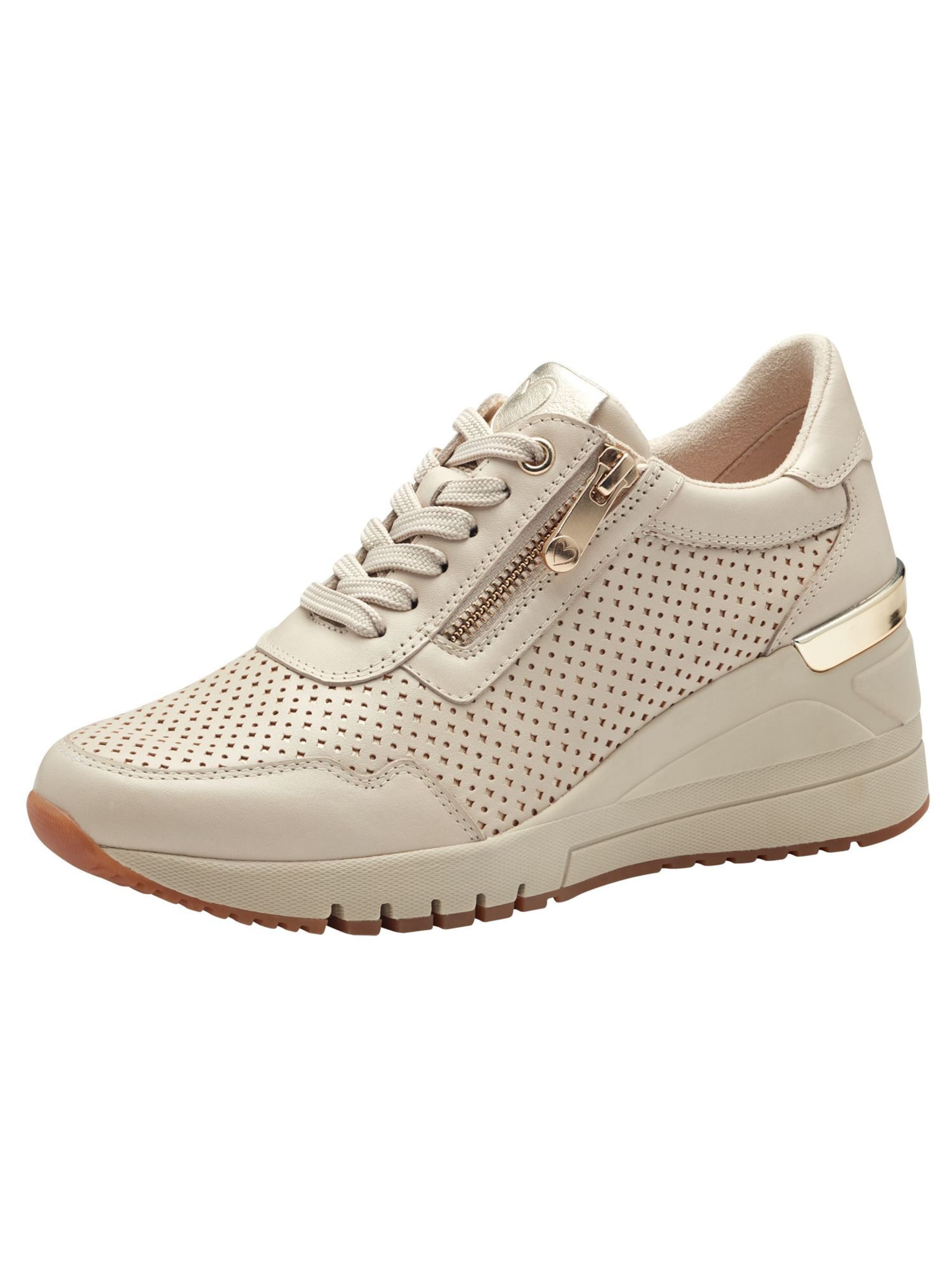 Baskets basses MARCO TOZZI en beige : devant