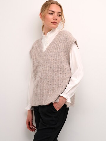 Cream Sweater 'Unilla' in Grey: front