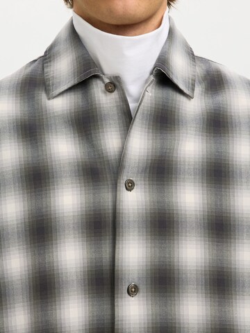 SELECTED - Ajuste confortable Camisa en gris