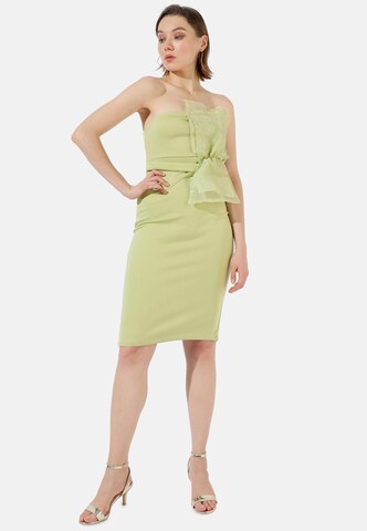 Campus Sutra Dress 'Athena' in Green