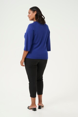 KAFFE CURVE Trui 'Gitta' in Blauw