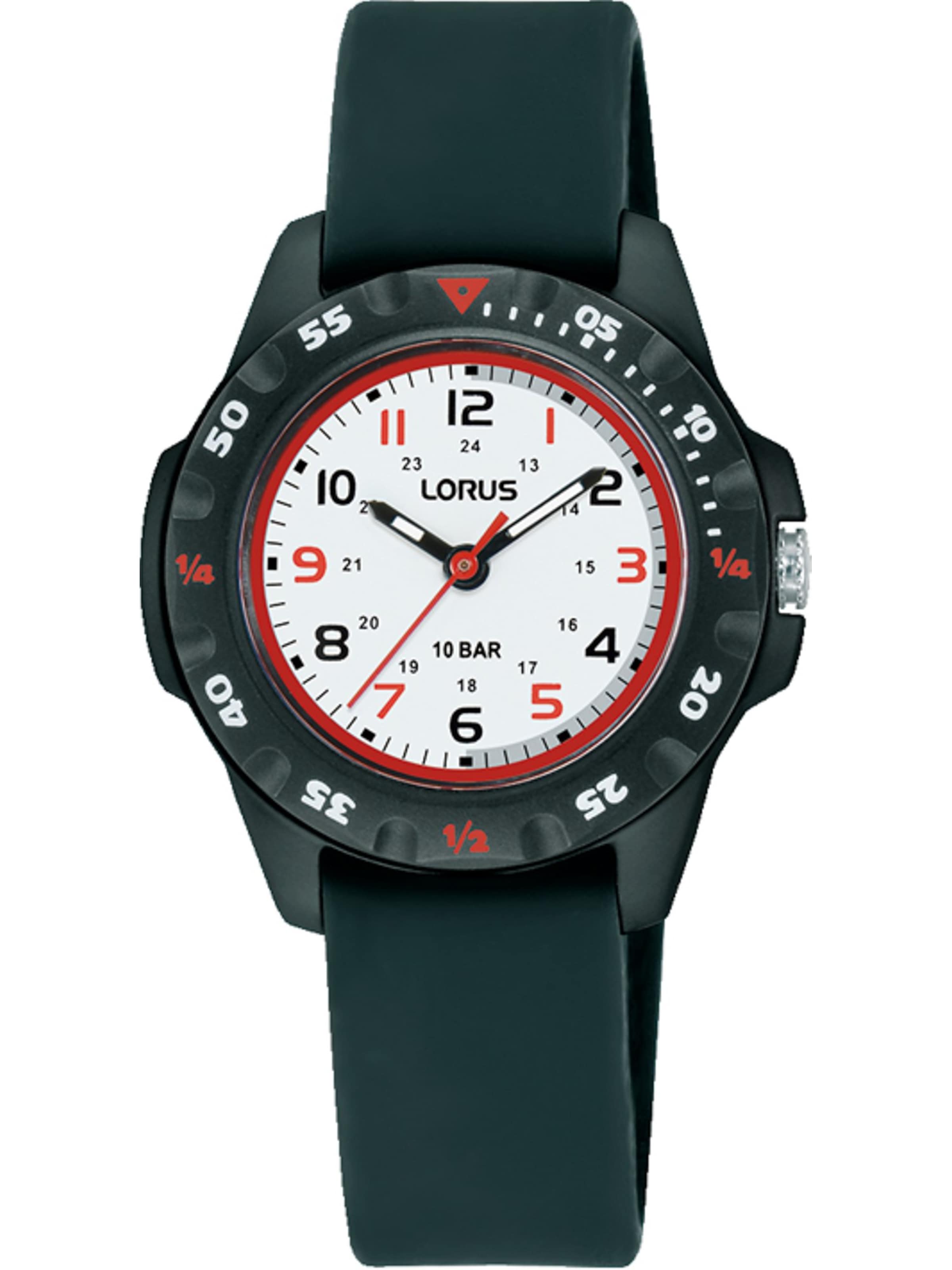 LORUS Analog Watch in Black: front