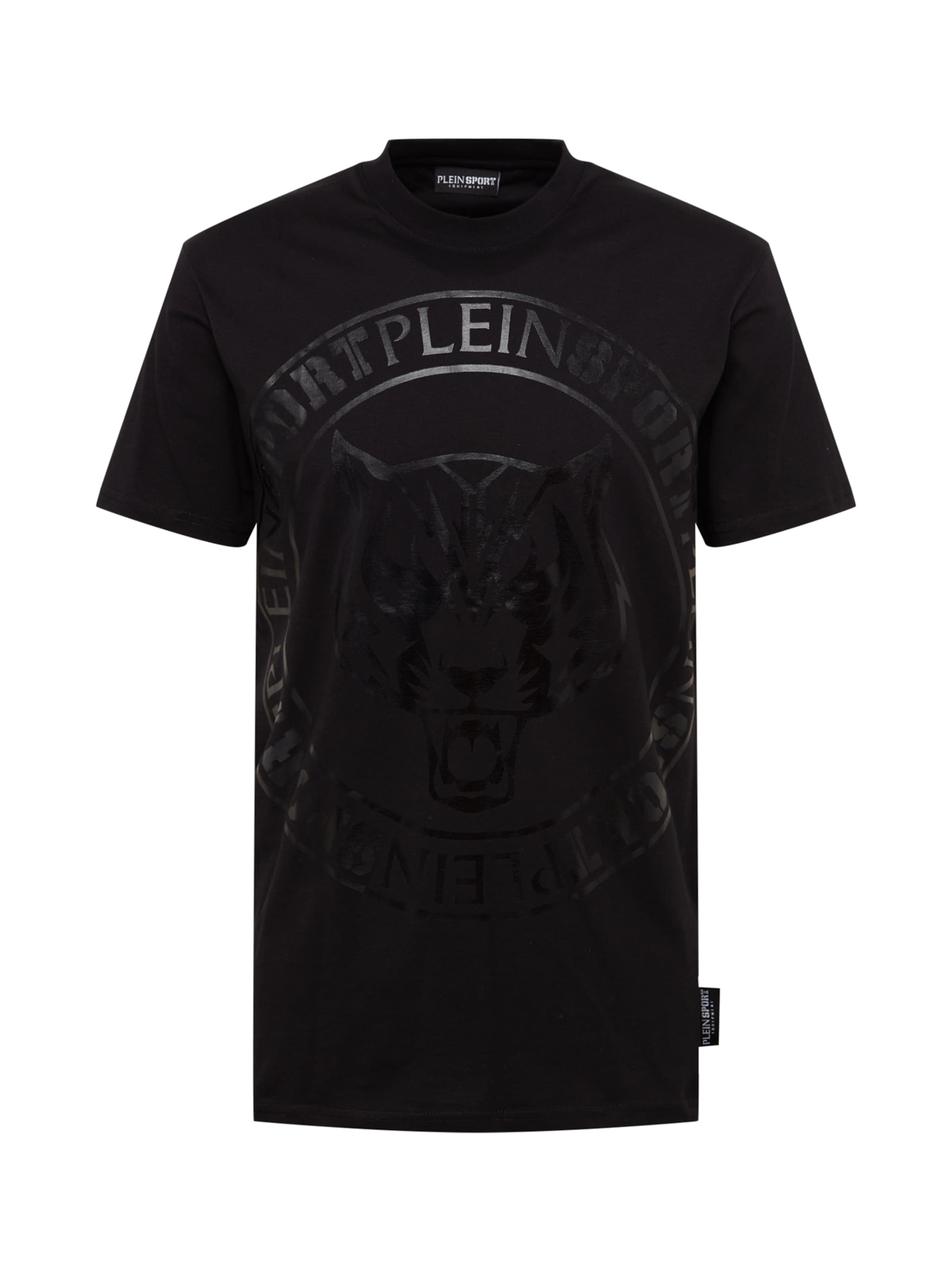 Plein Sport - Camisa 'Tiger' em preto: frente