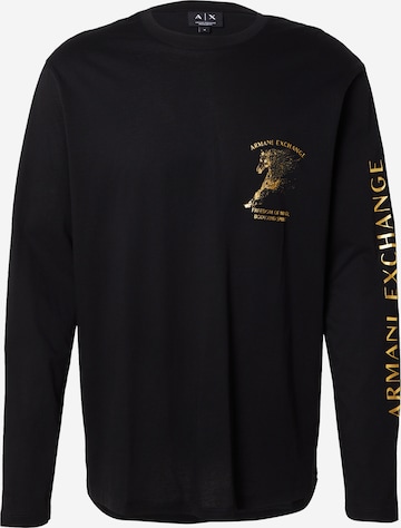 ARMANI EXCHANGEMajica - crna boja: prednji dio