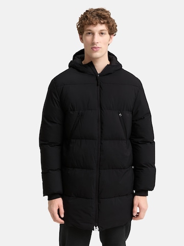 TOM TAILOR DENIM Winter coat in Black: front