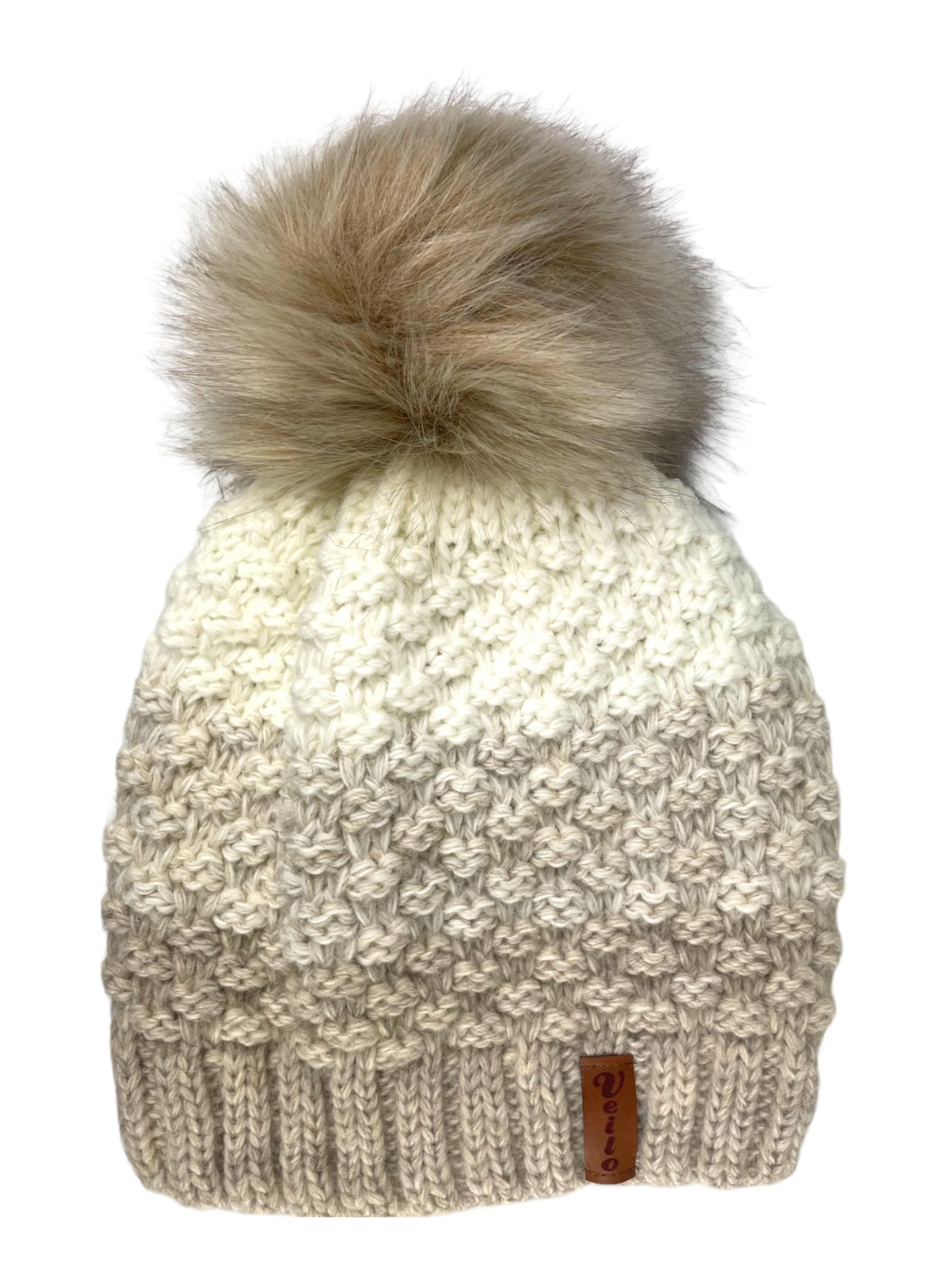 Kumixi Beanie 'Set: Mütze & Loop Schal' in Beige