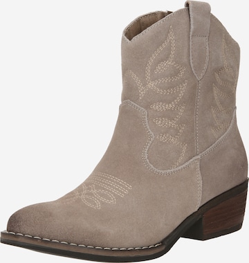 Bottes de cowboy PS Poelman en marron : devant