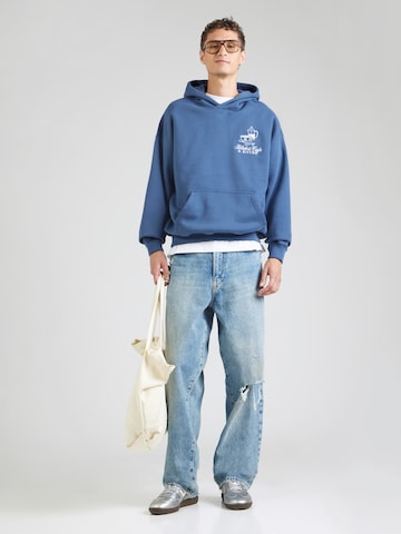 Abercrombie & Fitch Sweatshirt 'COFFEE SHOP' in Blau
