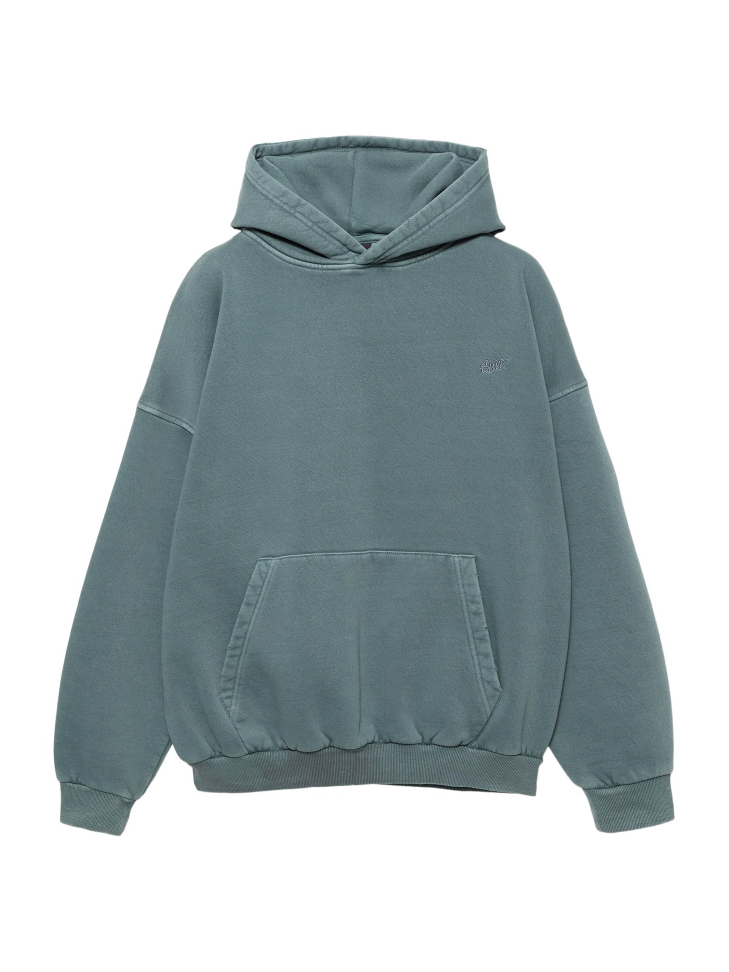 Pull&Bear Sweatshirt 'STWD' i grøn: forside