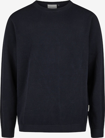 Cleptomanicx Pullover 'Crewneck Grower' in Blau: Vorderseite