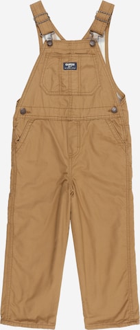 regular Pantaloni con pettorina di OshKosh in marrone: frontale