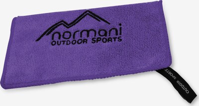 normani Handtuch 'Terry' in dunkellila / schwarz, Produktansicht