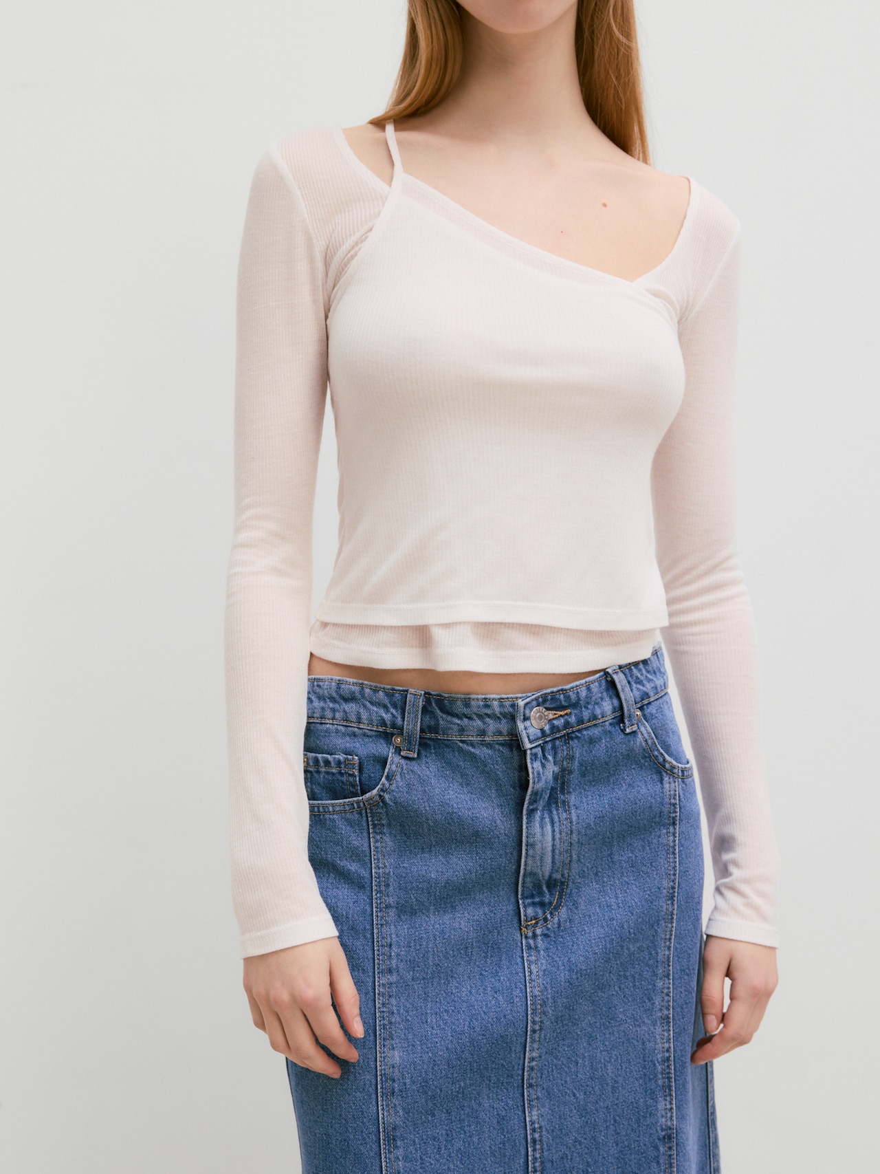 EDITED Shirt 'Yasmine' Wit