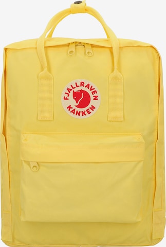 Fjällräven Backpack 'Kånken' in Yellow: front