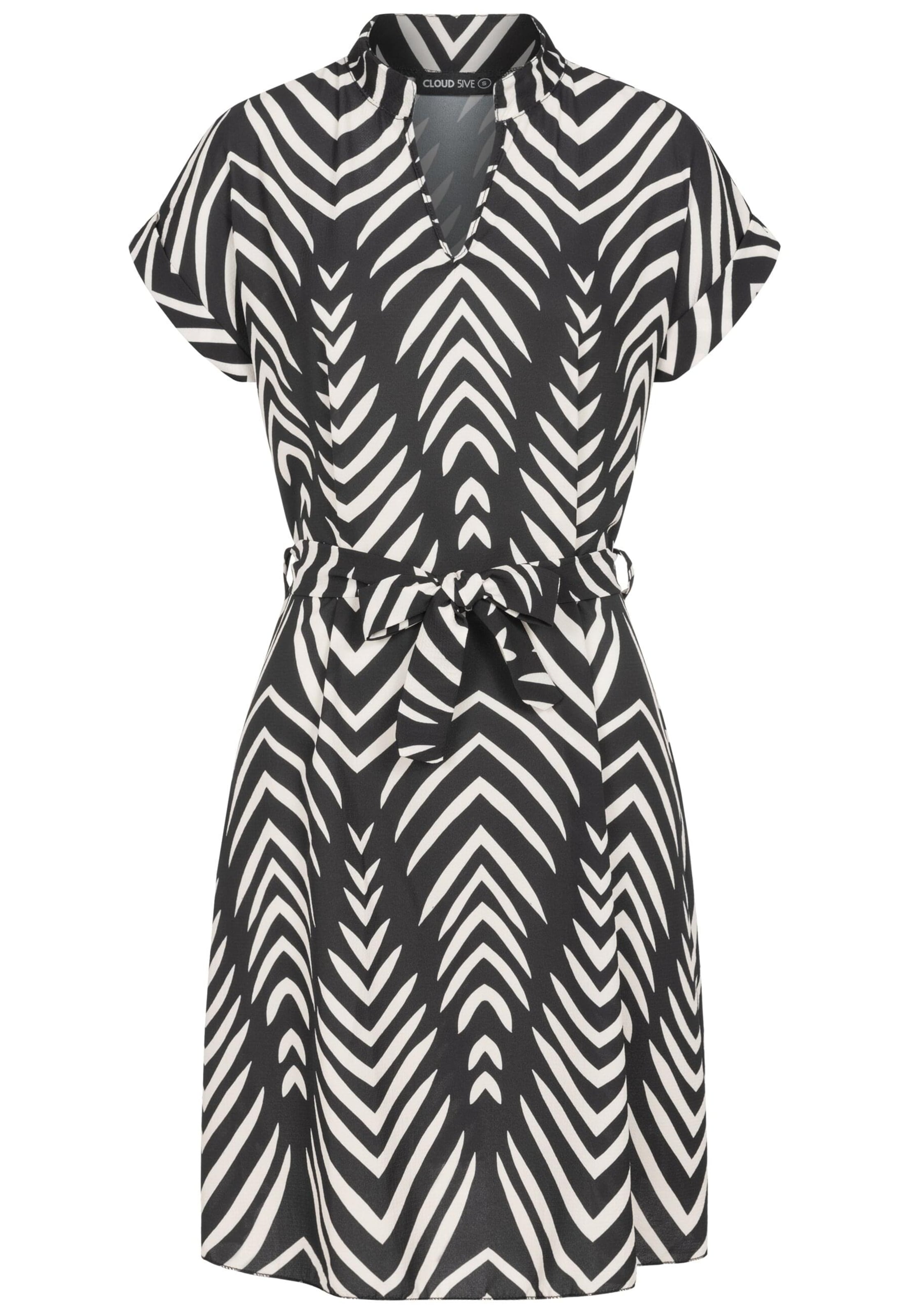 Cloud5ive Kleid in Schwarz: Vorderseite