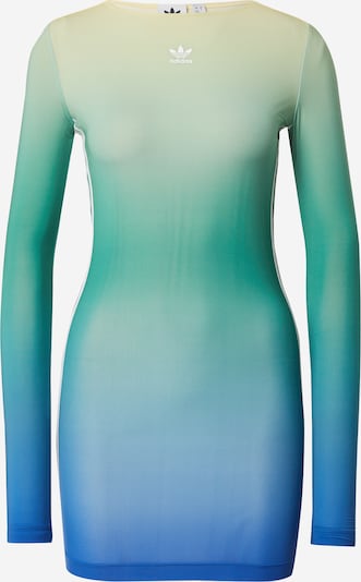 ADIDAS ORIGINALS Kleid in royalblau / hellgelb / smaragd / pastellgrün, Produktansicht