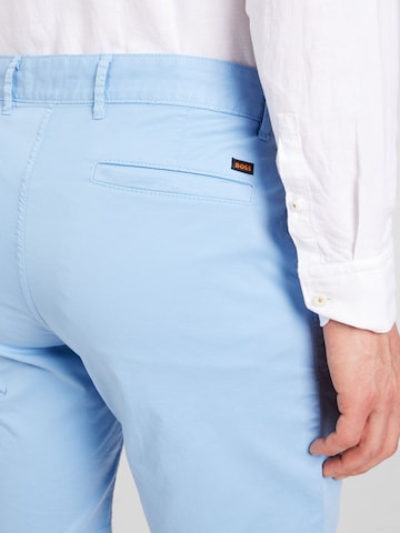 Coupe slim Pantalon chino BOSS Orange en bleu