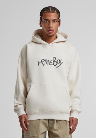 Sweat-shirt 'DROOPY' HOMEBOY en beige : devant