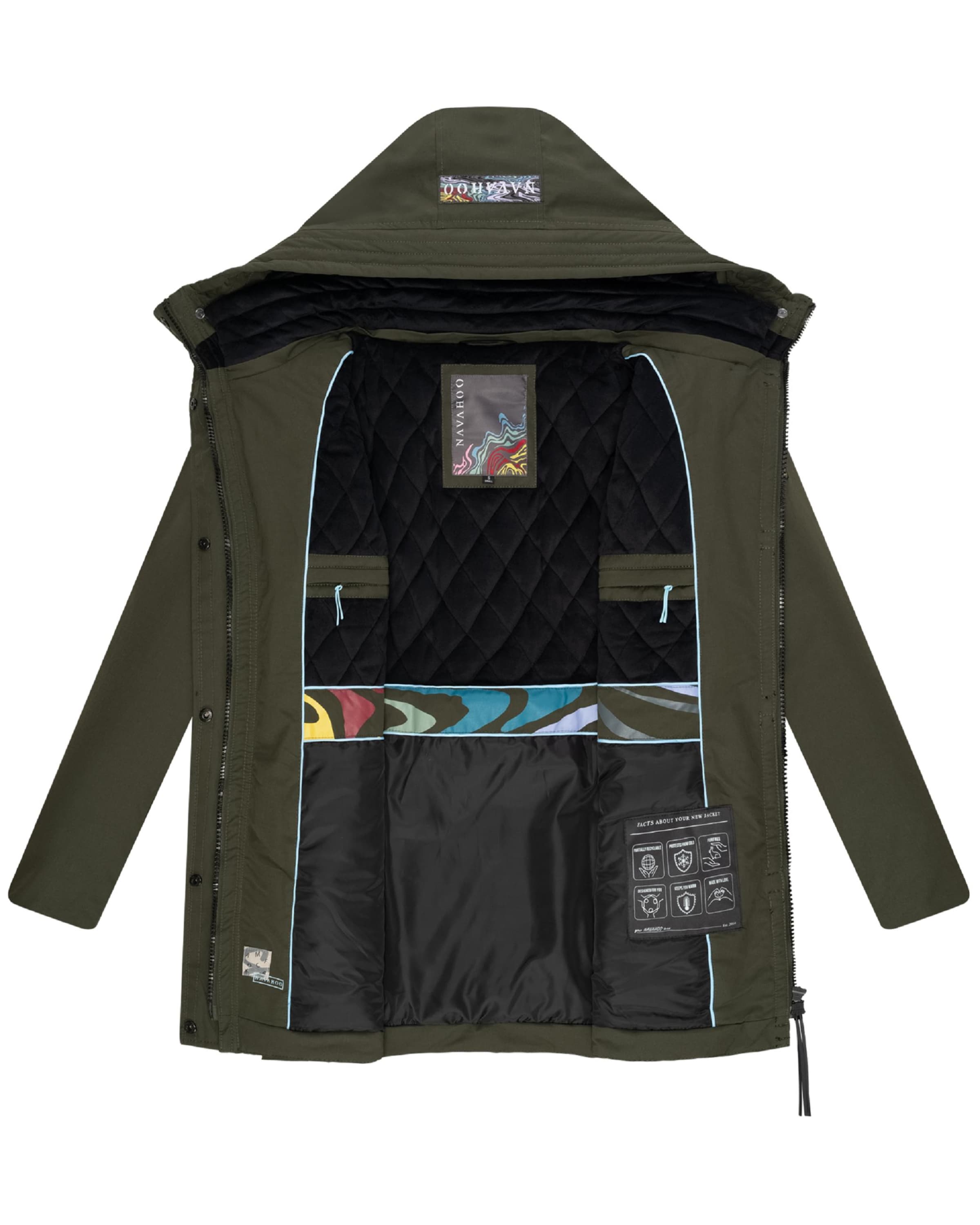 NAVAHOO Vinterparkas i grön