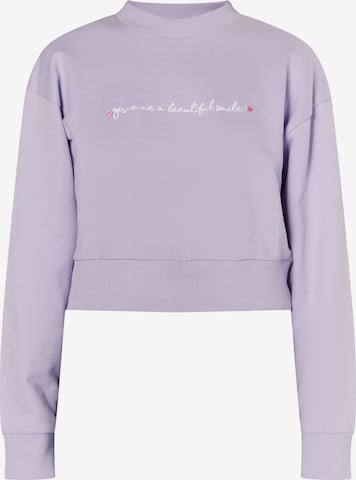 MYMO Sweatshirt 'Keepsudry' in Purple: front