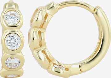 Akzent Ohrringe 'Charlyn, 925 Sterlingsilber, langlebig' in Gold: Vorderseite