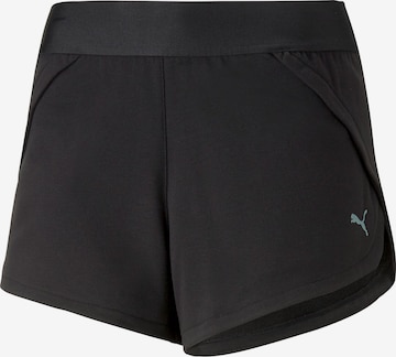 PUMA Regular Workout Pants 'Elektro Summer ' in Black: front