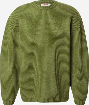 LEVI'S ® Trui 'Battery Crewneck Sweater' in Groen: voorkant