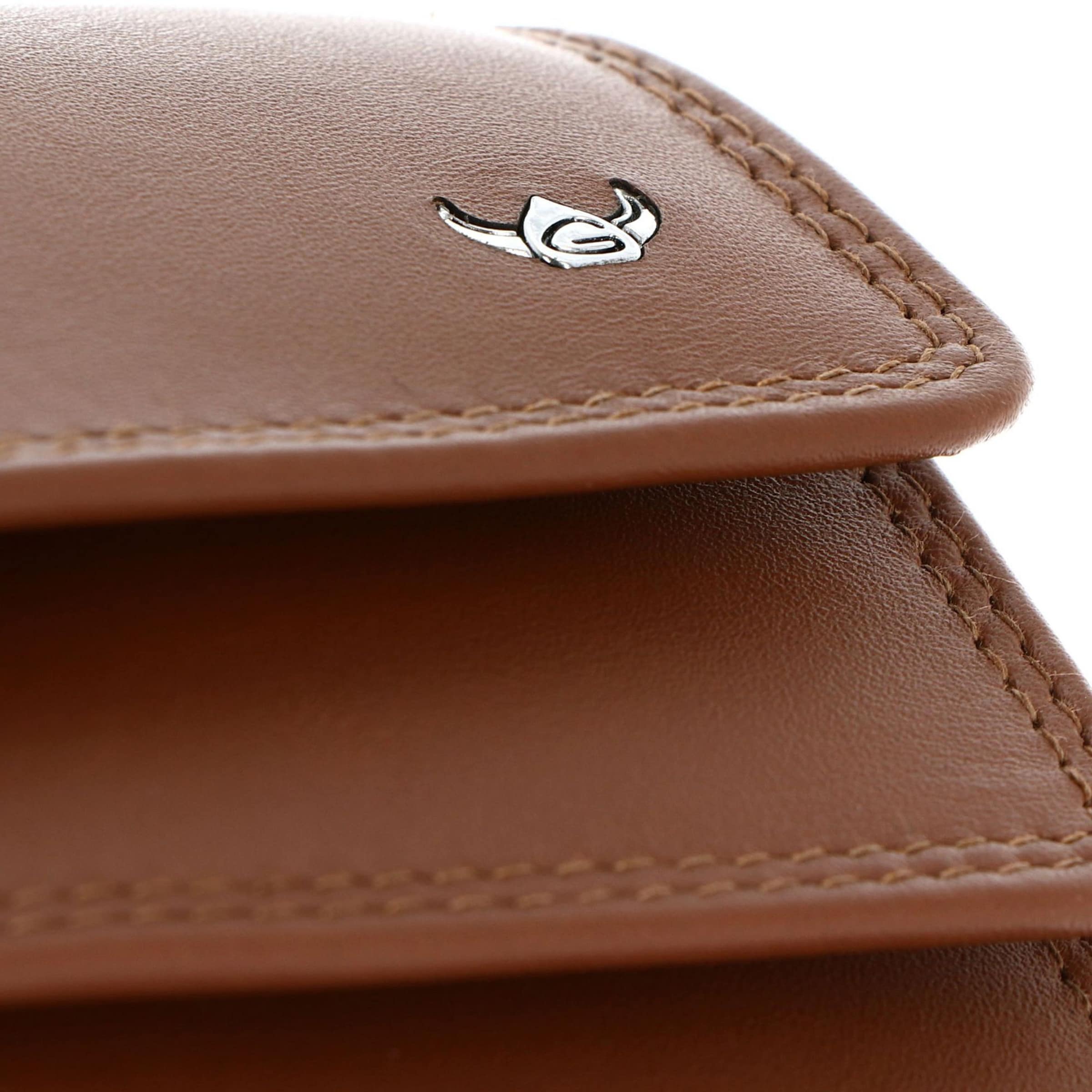 Porte-monnaies 'RFID' GOLDEN HEAD en marron