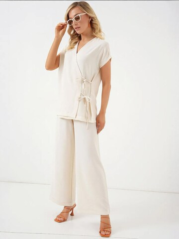 Bigdart - Calças de fato em branco: frente