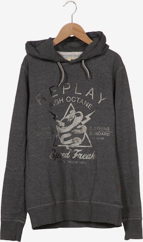 REPLAY Sweatshirt & Zip-Up Hoodie in M in Grey: front