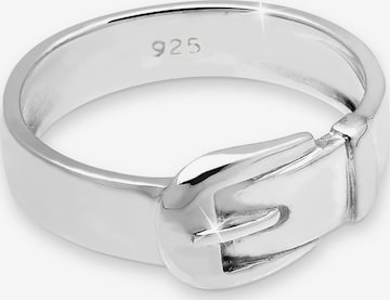 ELLI Ring 'Gürtel' in Zilver: voorkant