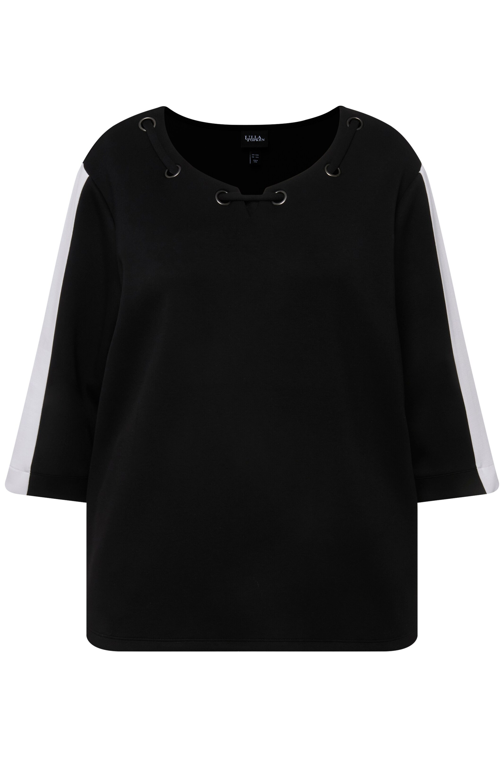 Ulla Popken Sweatshirt in Black: front
