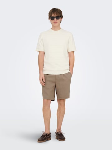 Only & Sons Regular Hose 'ONSWAKE' in Braun