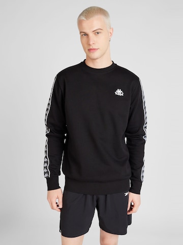 KAPPA Sweatshirt in Zwart: voorkant