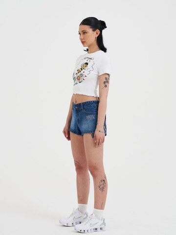 Ed Hardy Футболка 'Biene' в Белый