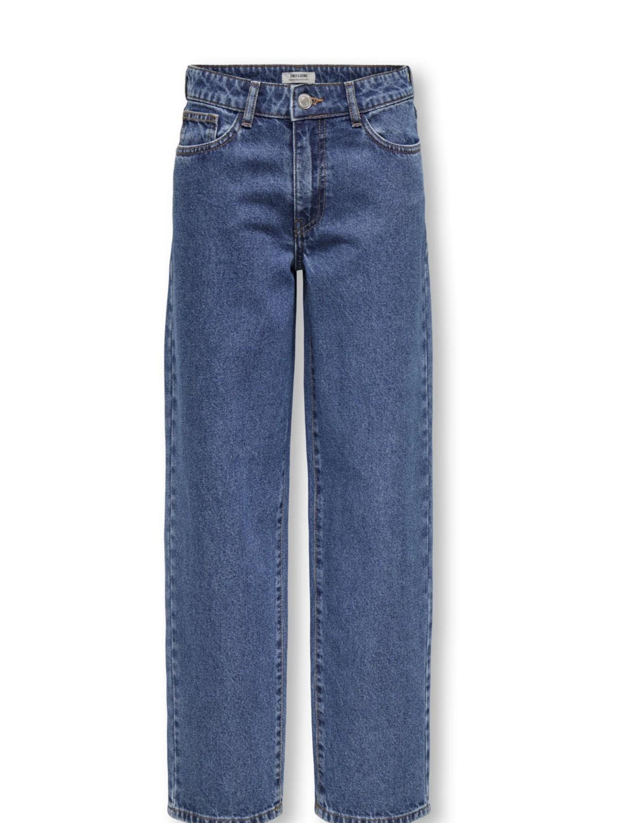 ONLY Loosefit Jeans in Blauw: voorkant