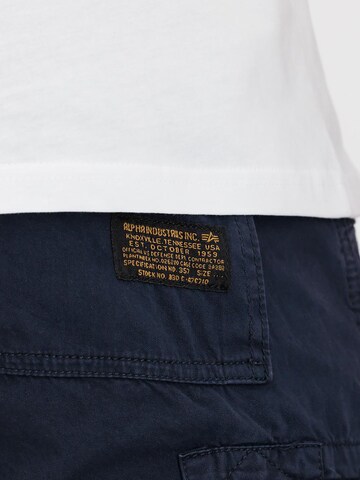 ALPHA INDUSTRIES Regular Cargohose 'Jet'‌‌‌ in Blau