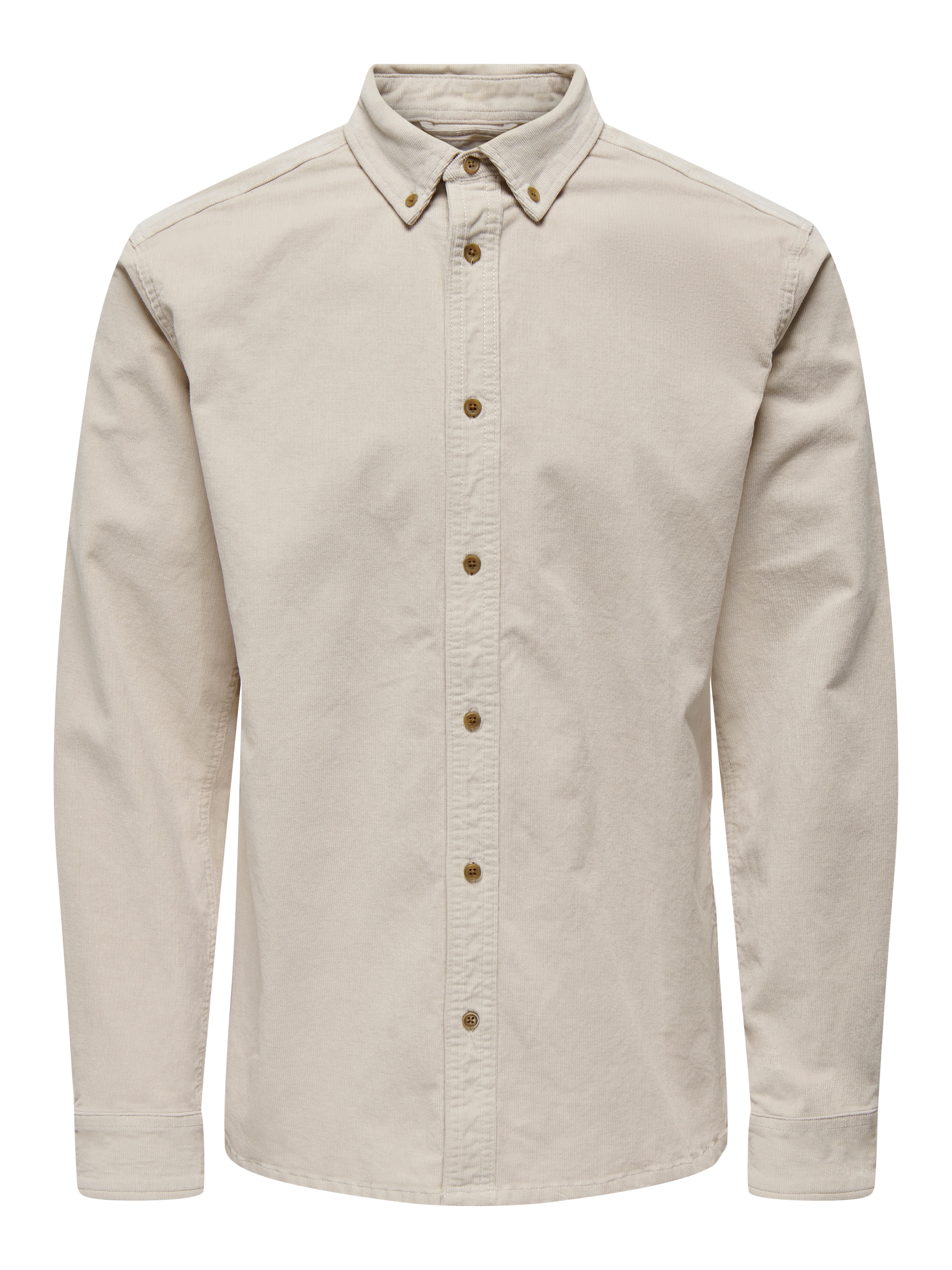 Only & Sons Regular fit Button Up Shirt 'Michael' in Grey: front