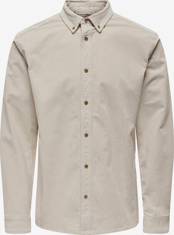 Chemise 'Michael' Only & Sons en gris : devant
