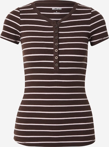 HOLLISTER Shirt in Brown: front