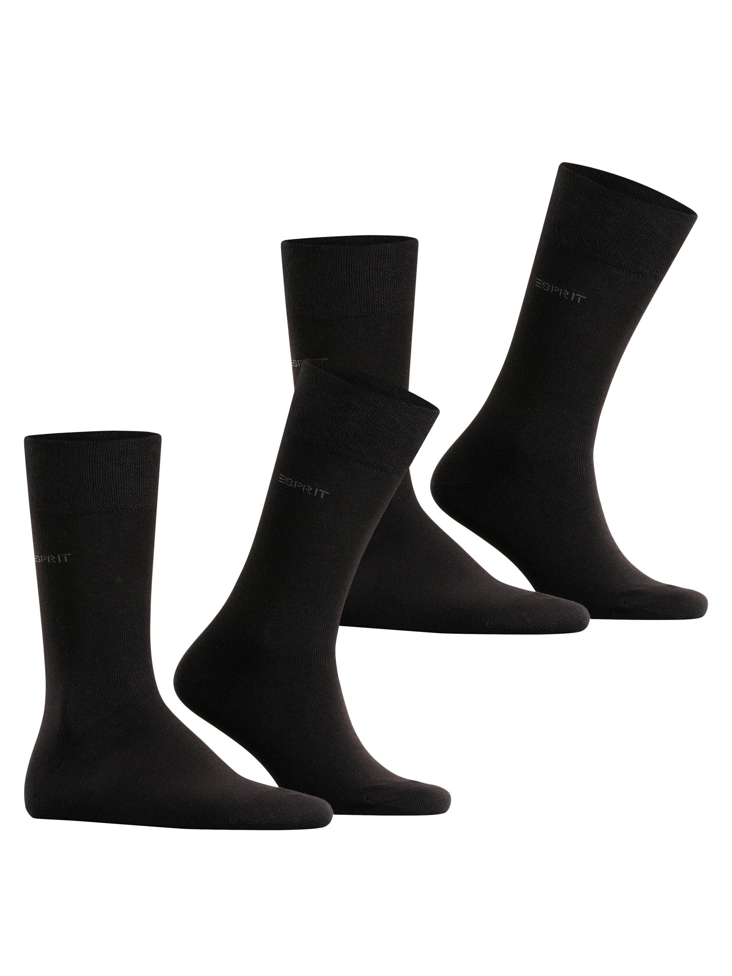 ESPRIT Socks 'Basic Easy 2-Pack' in Black