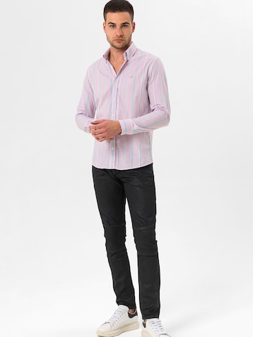 By Diess Collection Slim fit Πουκάμισο 'Narciso' σε ροζ