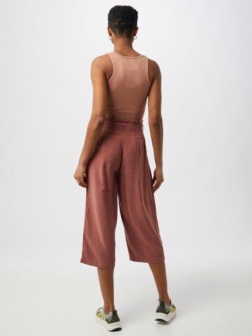 ONLY Wide leg Bandplooibroek 'Aminta' in Rood