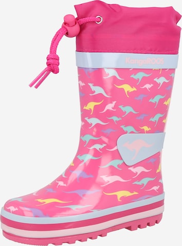 KangaROOS Rubber Boots 'SUMMERRAIN' in Pink: front