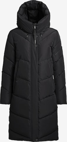 juoda khujo Žieminis paltas 'Jange': priekis