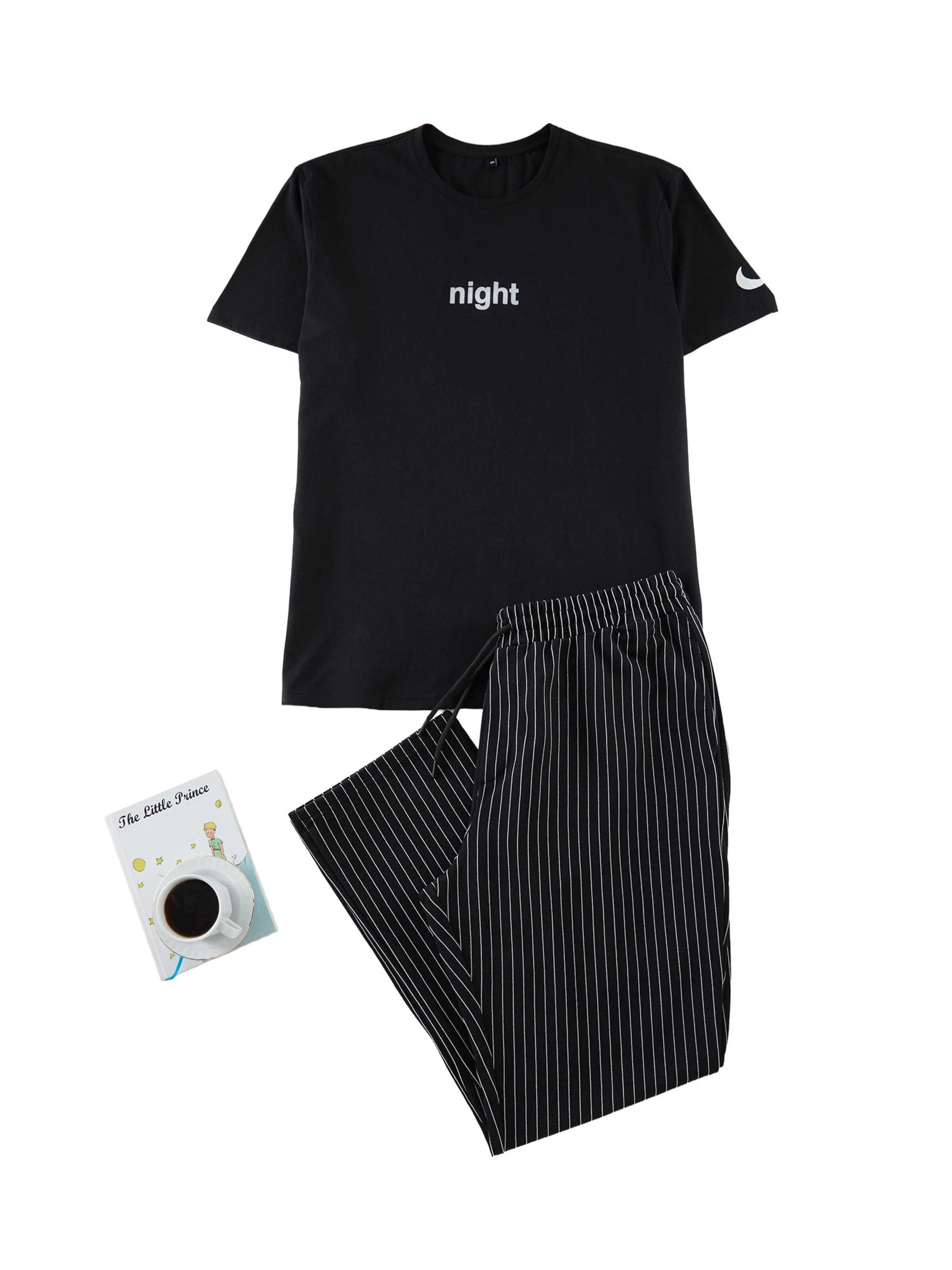 Trendyol Pyjama in Schwarz: Vorderseite